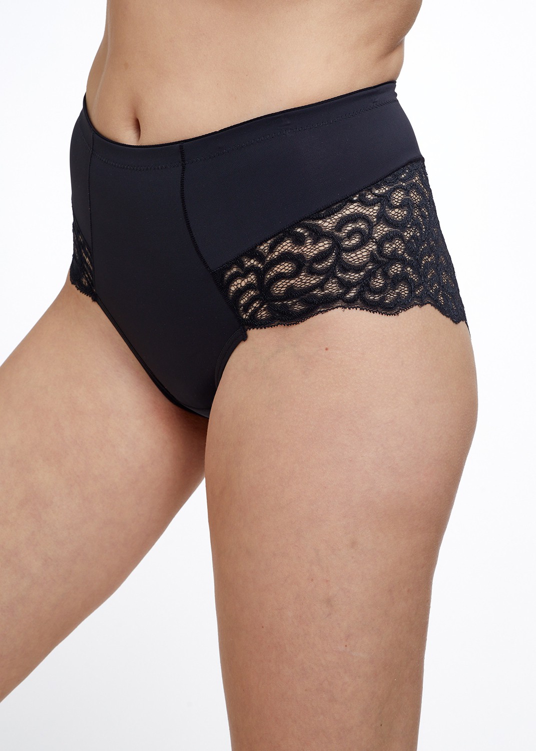 Brief micro with lace תחתון מקסי משולב תחרה 
