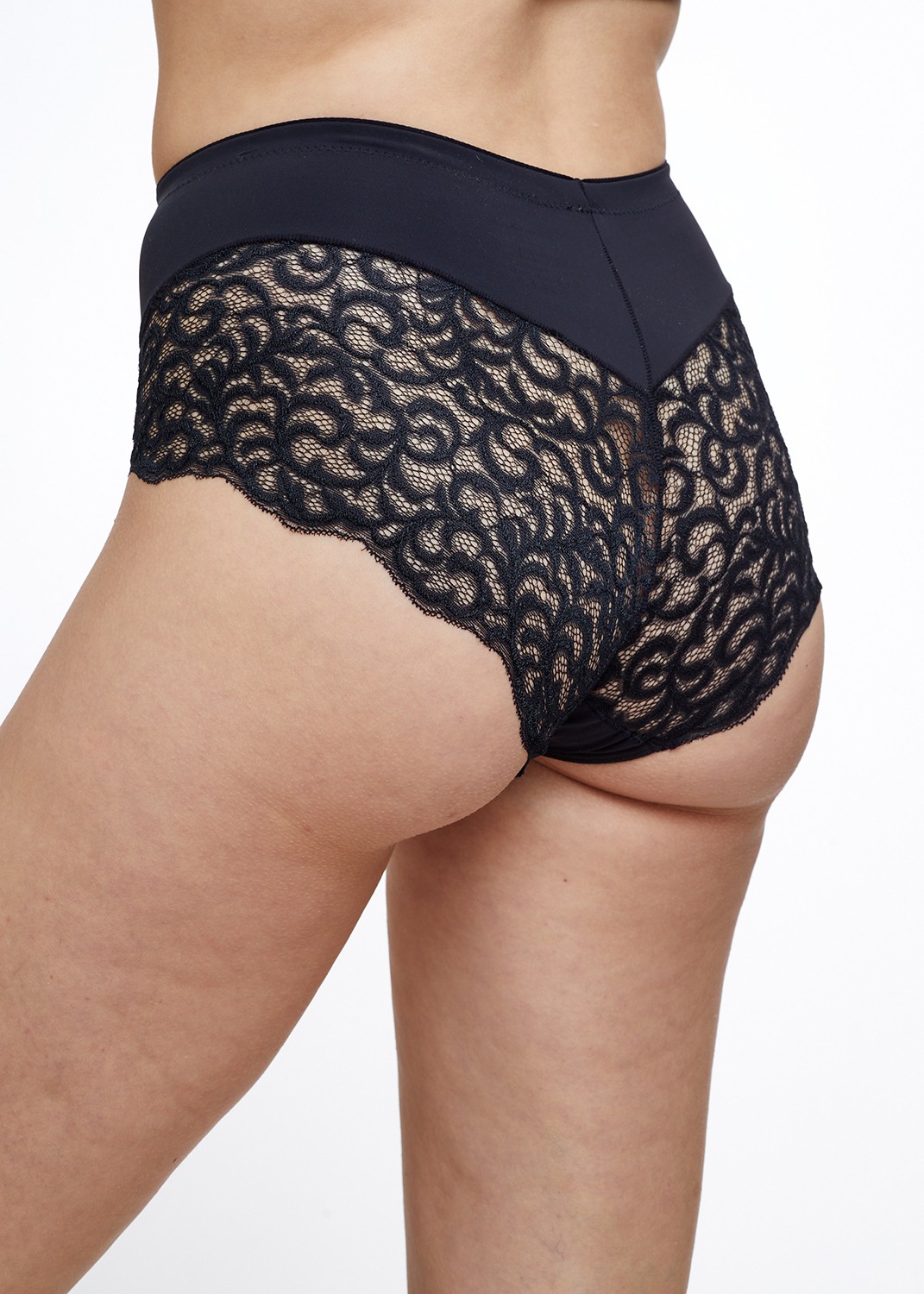 Brief micro with lace תחתון מקסי משולב תחרה 