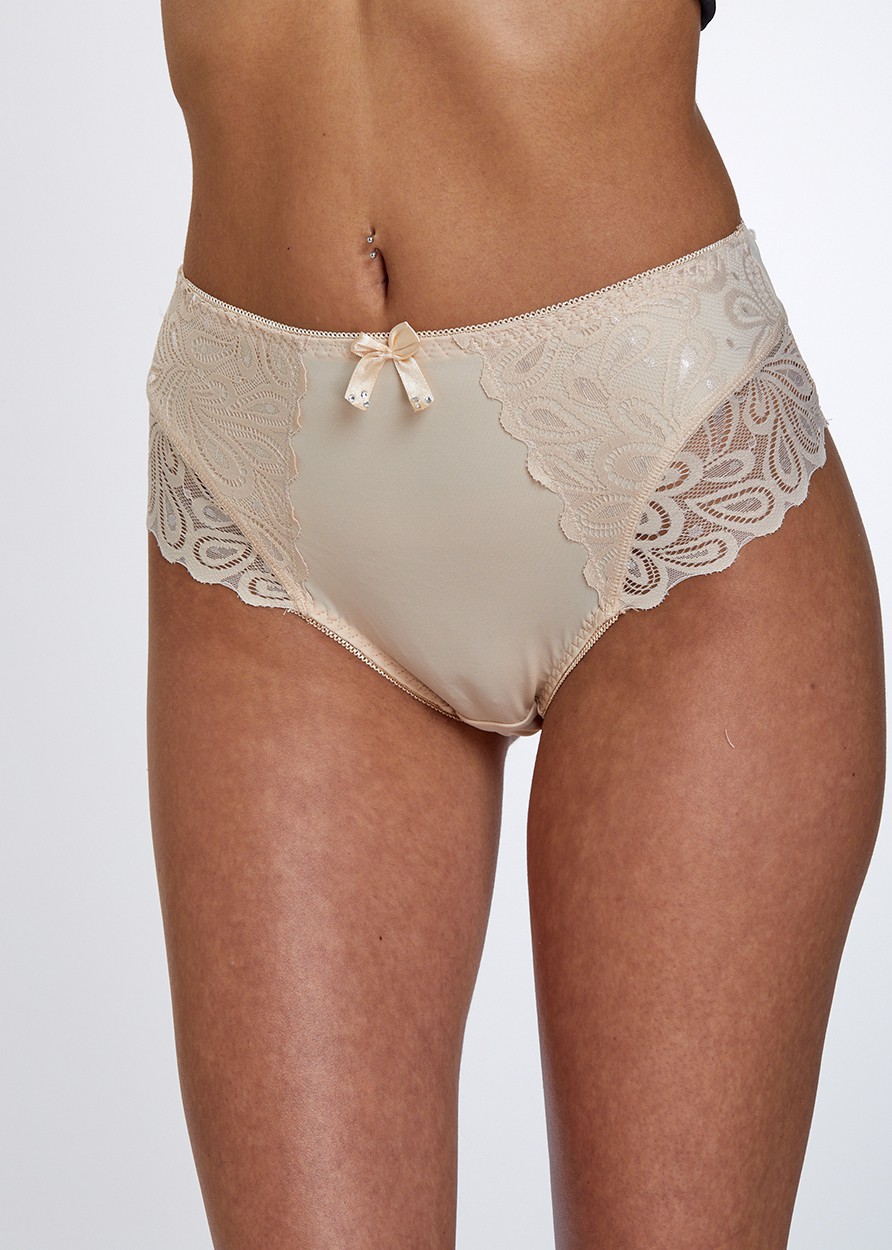 Lace Maxi תחתון מקסי בשילוב תחרה (Panties)
