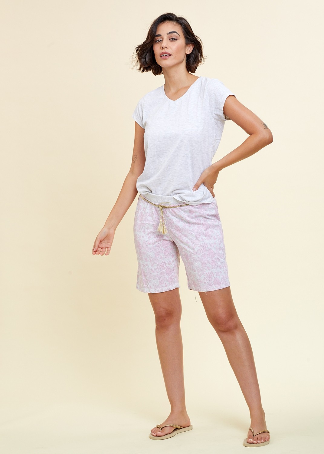 חליפת פנאי SUMMER LEAVES (Pajamas)