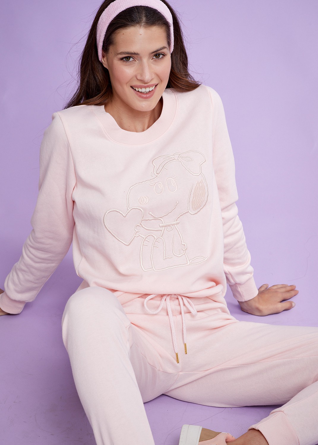 חליפת פנאי פוטר Snoopy Heart Footer (Pajamas)