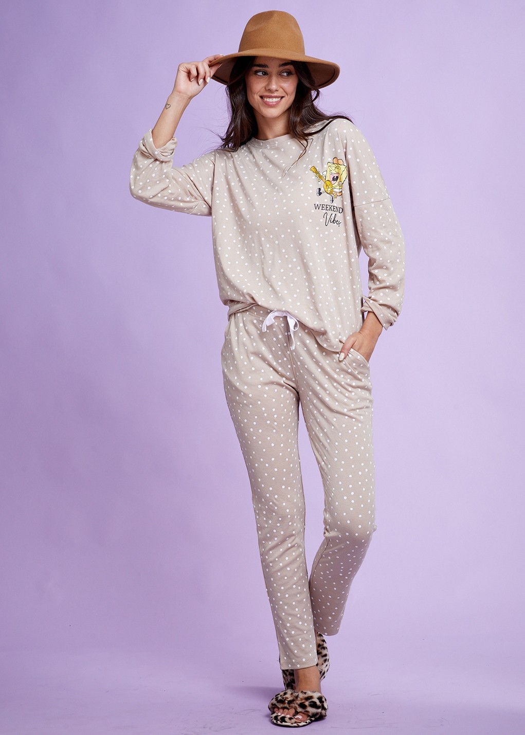 סט פיג'מה חורף בובספוג (Pajamas)