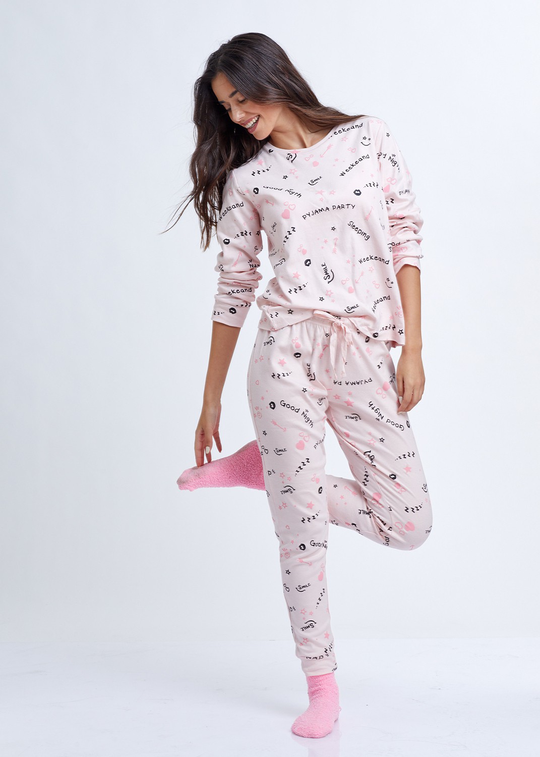 סט פיג'מה 100% כותנה (Pajamas)