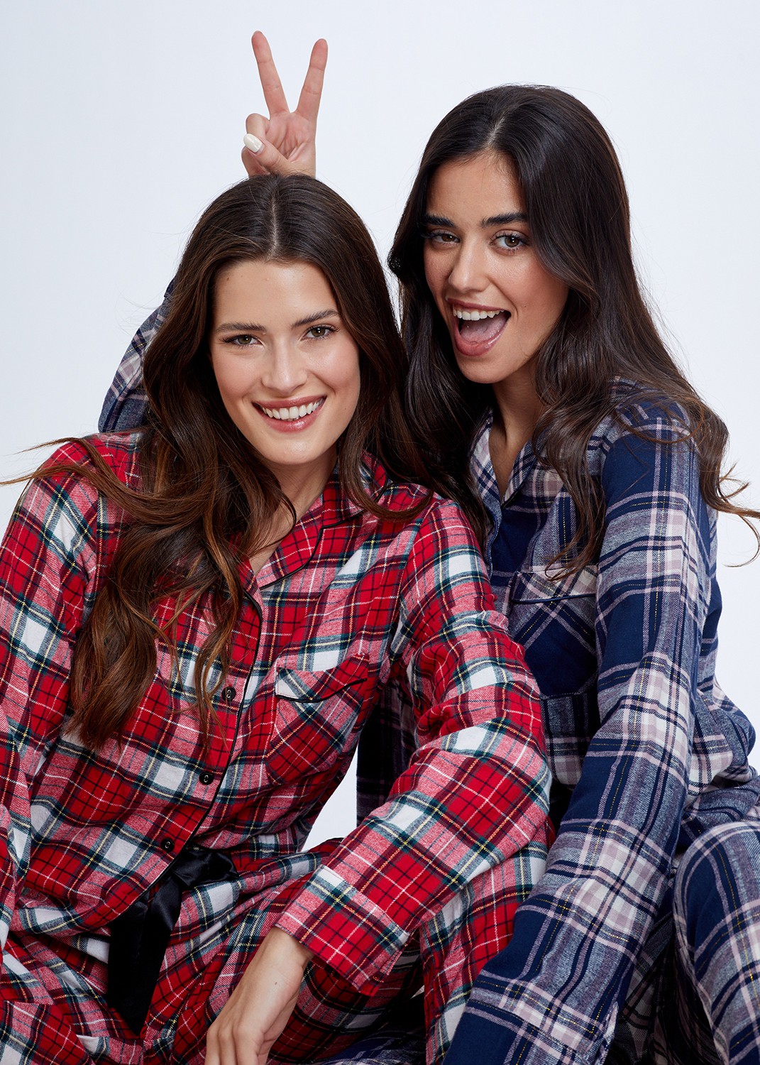 סט פיג'מה 100% כותנה Checks Woven (Pajamas)