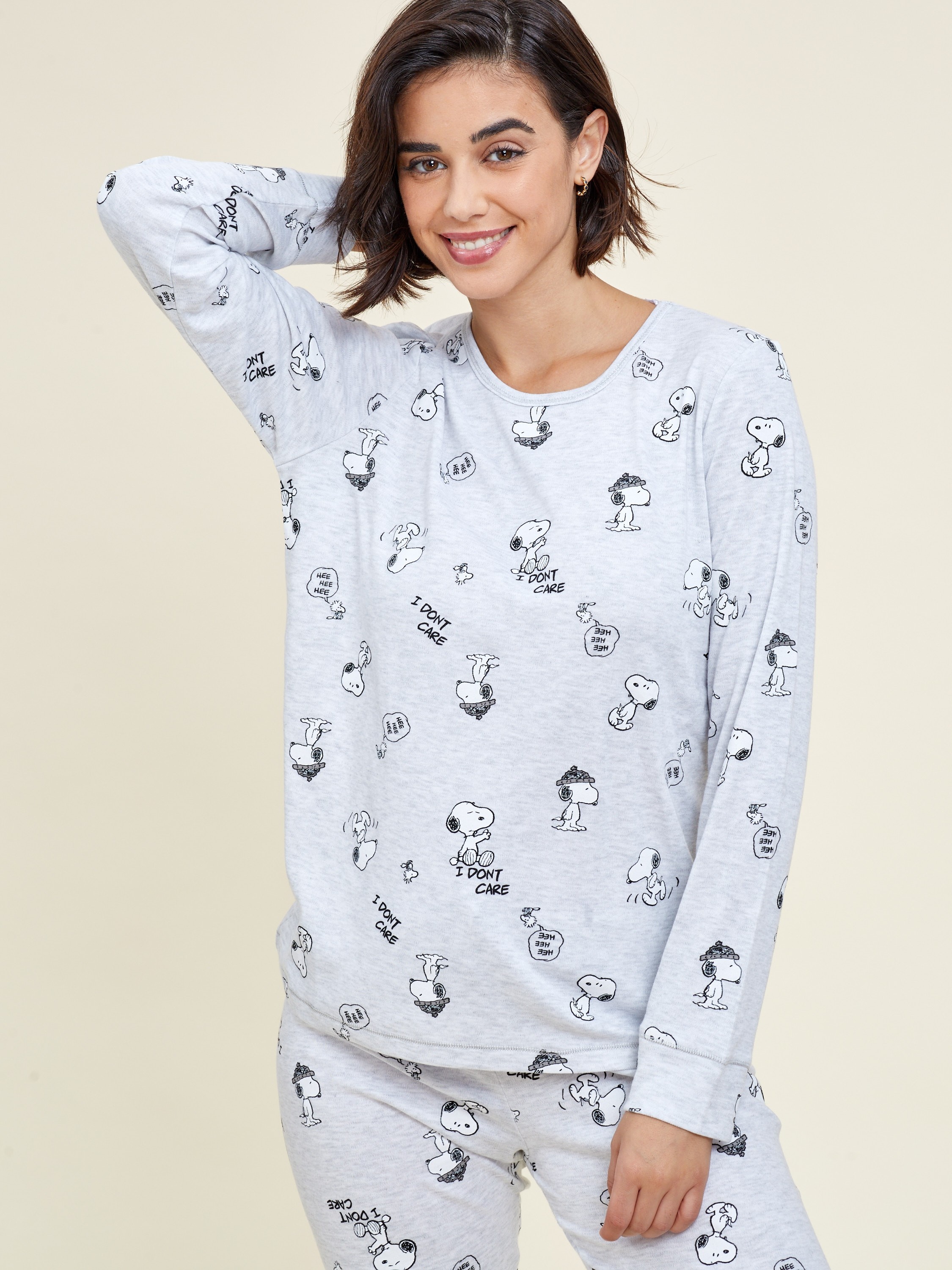 פיג`מה סנופי לא איכפת לי אינטרלוק (Pajamas)