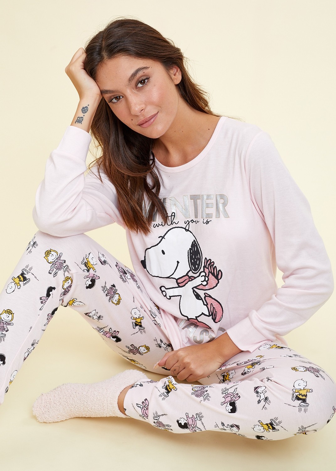 סט פיג`מה סנופי חורף (Pajamas)