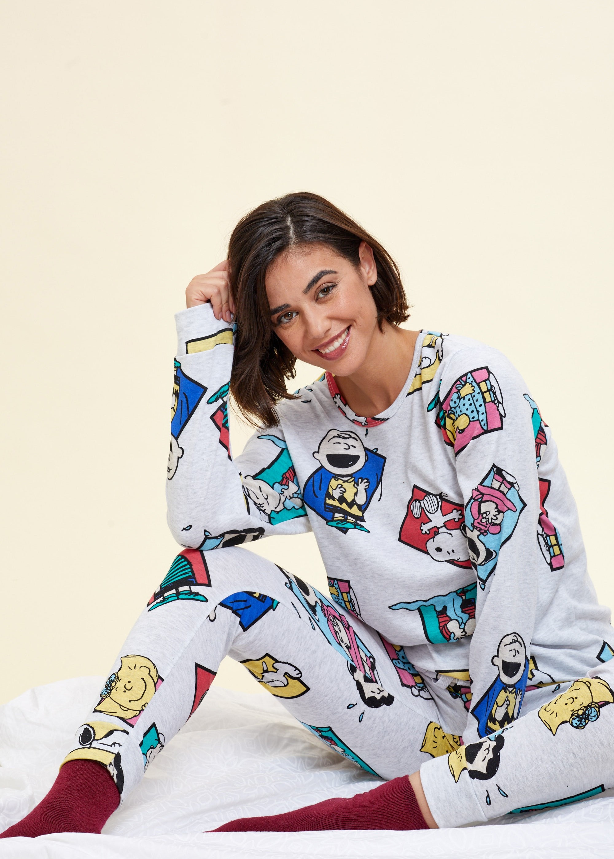 סט פיג`מה חורף סנופי וחברים (Pajamas)