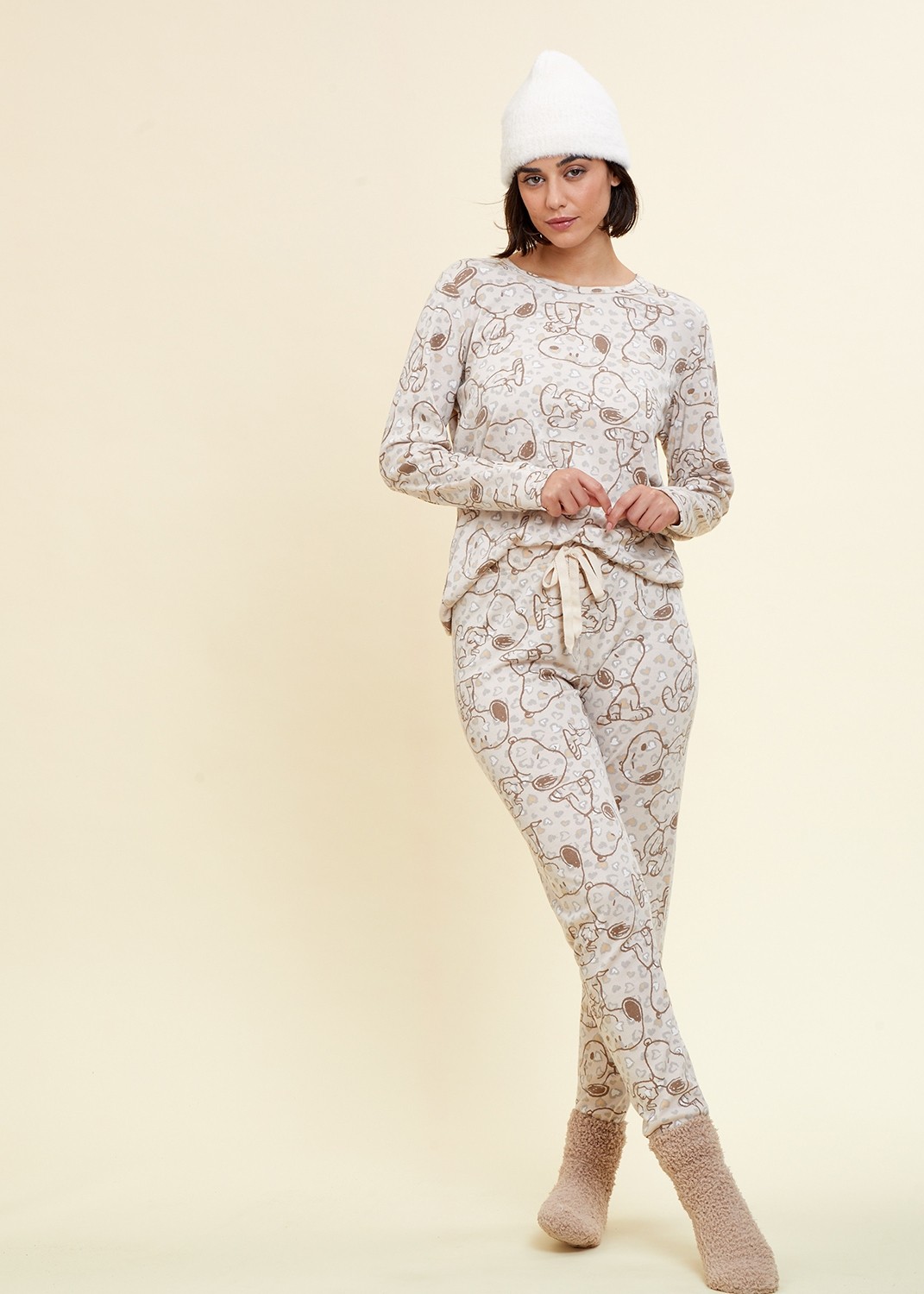 סט פיג`מה חורף סנופי (Pajamas)
