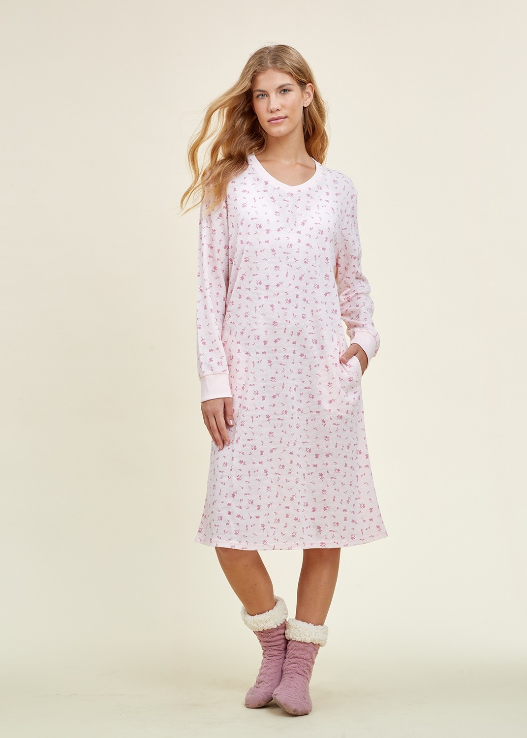 כותונת פרחונית וואפל (Pajamas)