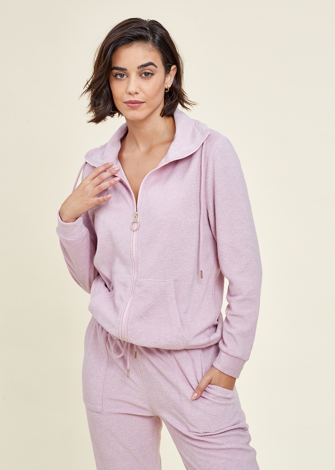 פיג`מה מגבת עם רוכסן (Pajamas)