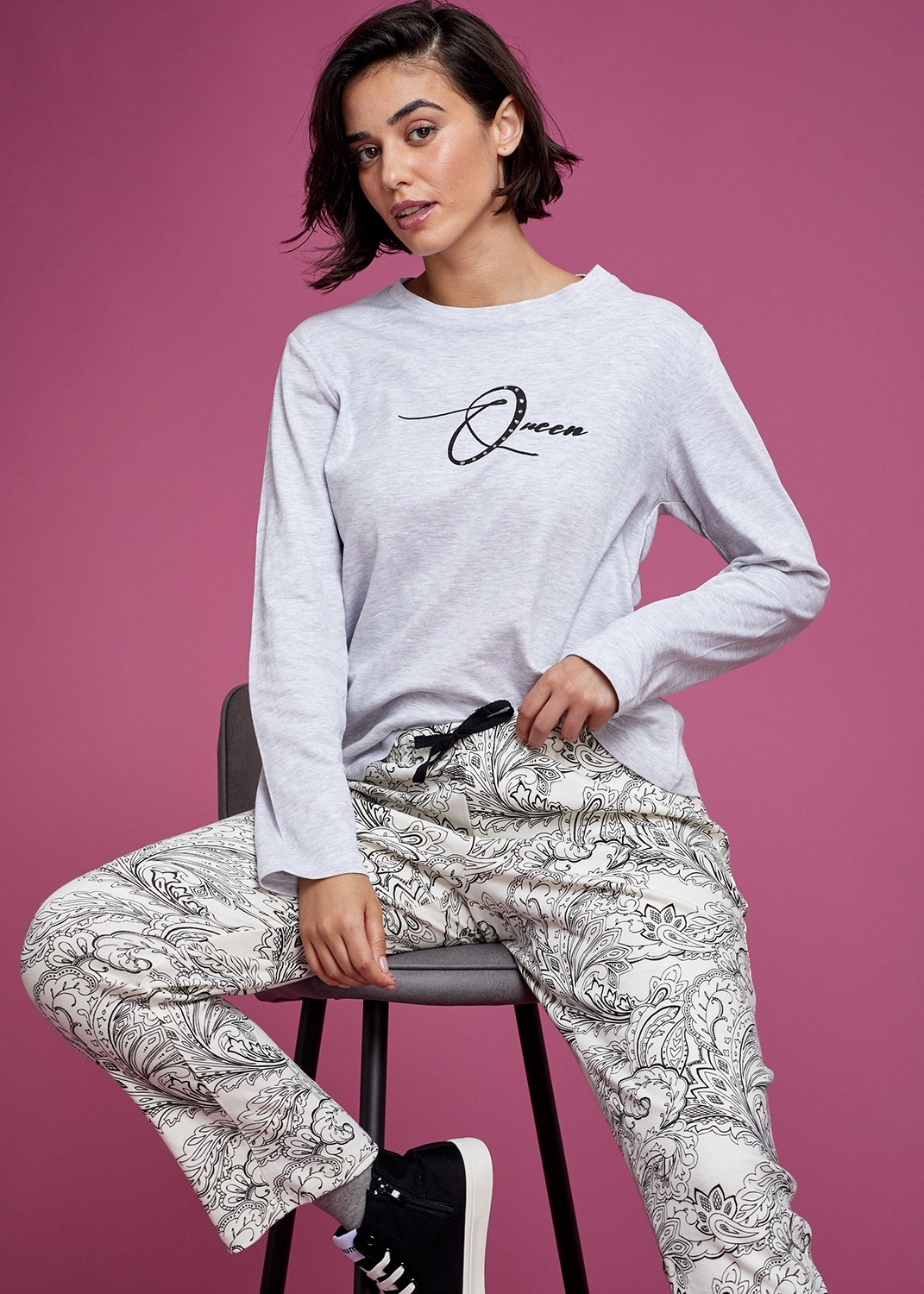 סט פיג'מה 100% כותנה (Pajamas)