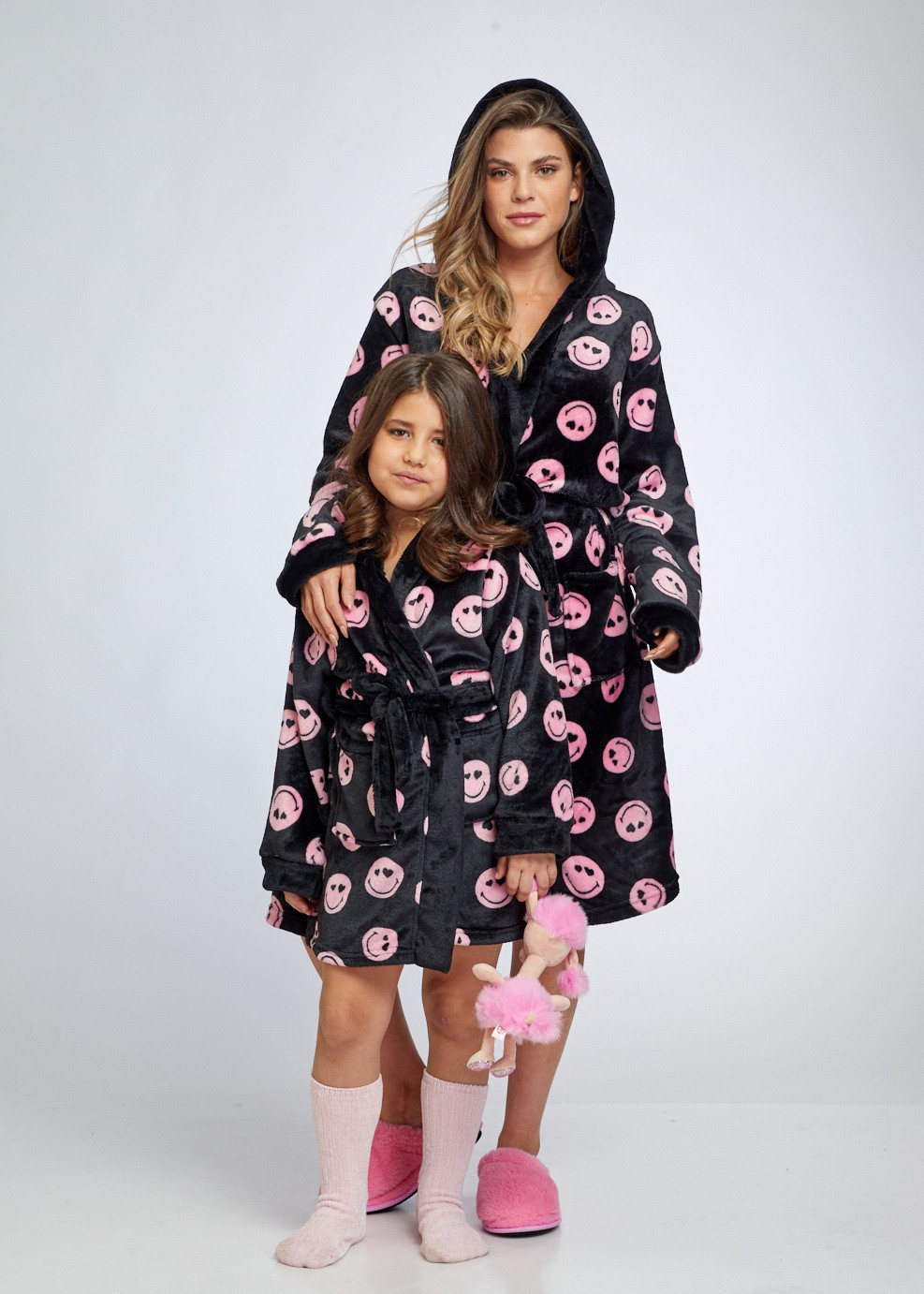 SMILEY GIRLS ROBE חלוק פליז לילדות