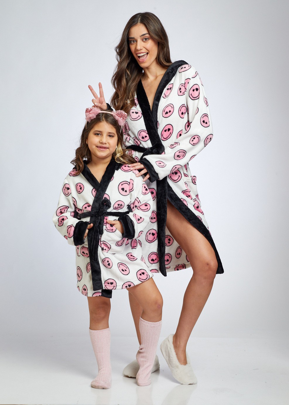 SMILEY GIRLS ROBE חלוק פליז לילדות