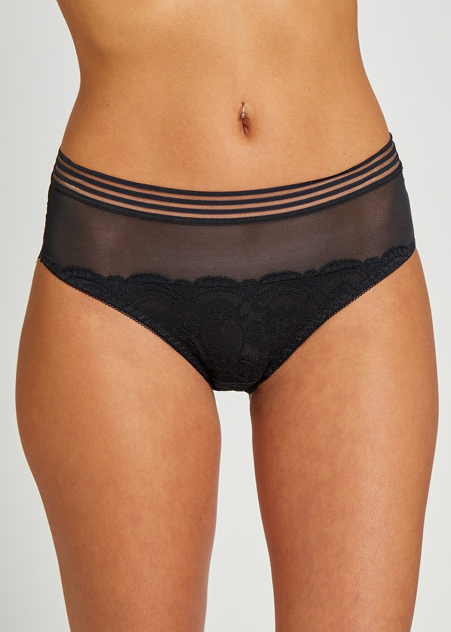 Lace Mini Slip תחתון רשת בשילוב תחרה (Panties)