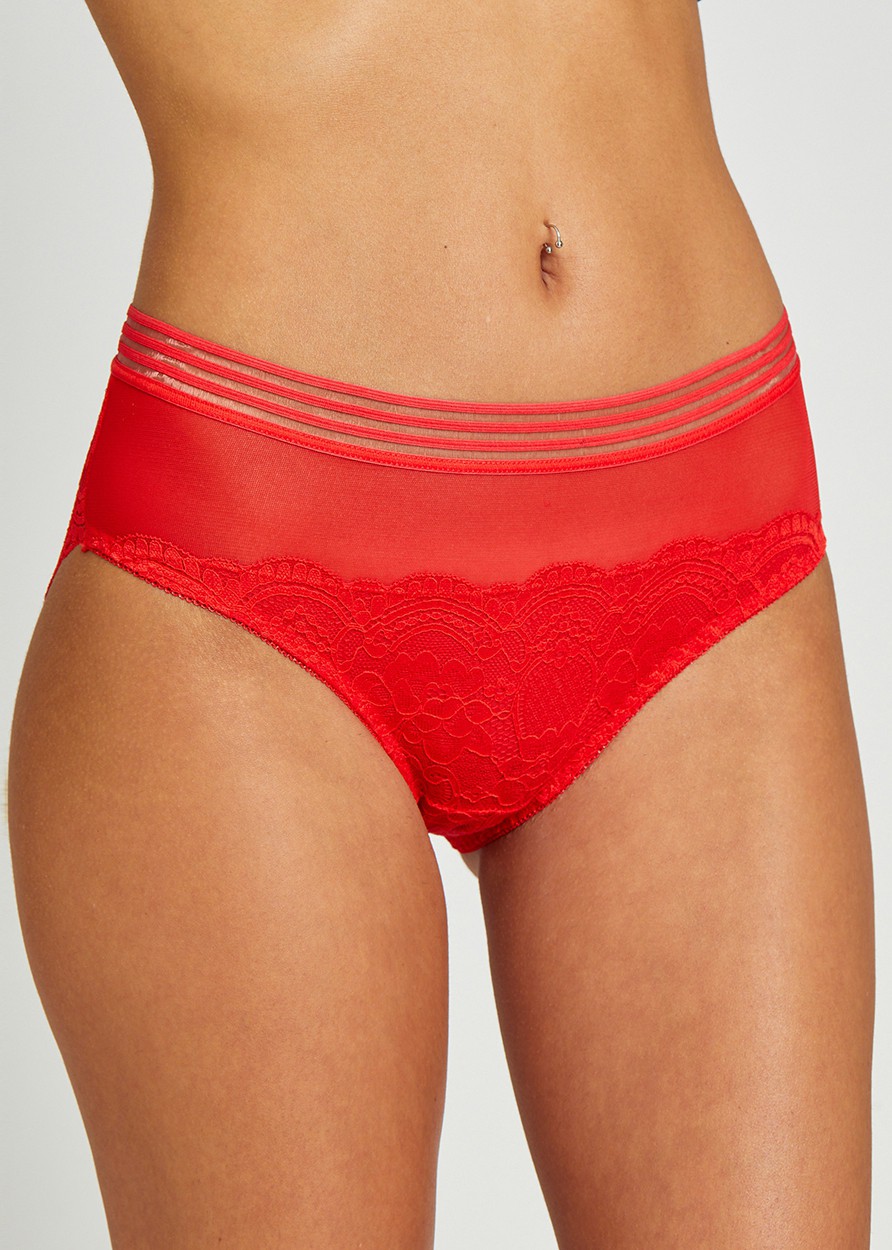 Lace Mini Slip תחתון רשת בשילוב תחרה (Panties)
