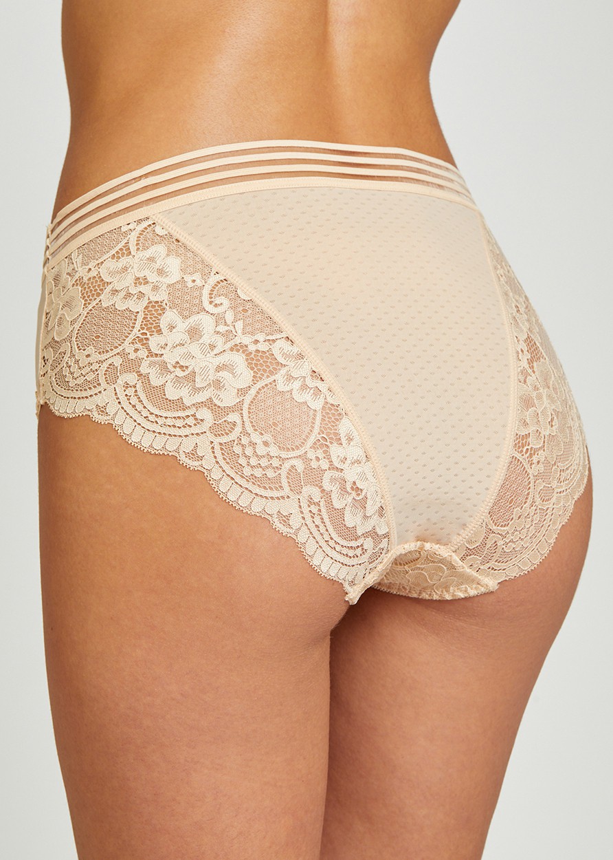 Lace Mini Slip תחתון רשת בשילוב תחרה (Panties)