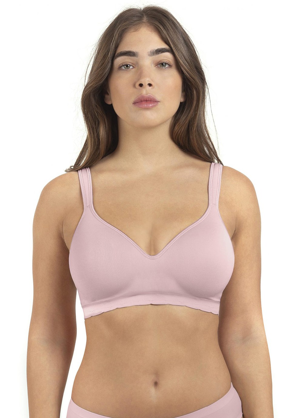חזיית SEAMLESS עם כתפיה רחבה