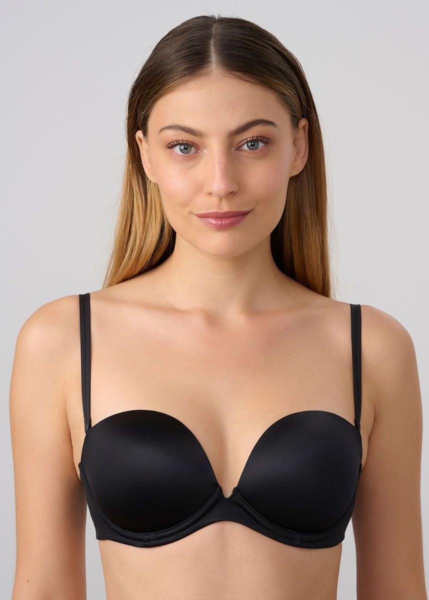 חזיית סטרפלס פוש אפ עם מפתח V עמוק (bras)