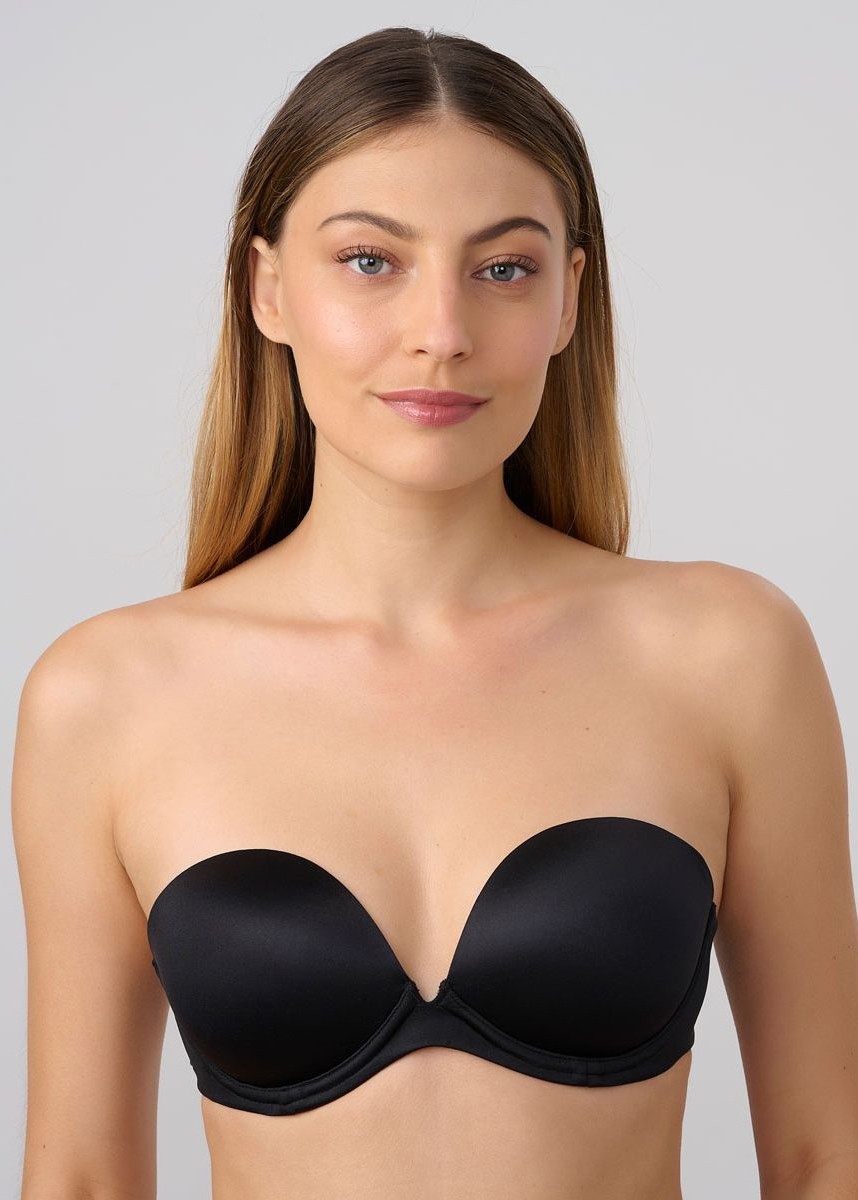 חזיית סטרפלס פוש אפ עם מפתח V עמוק (bras)