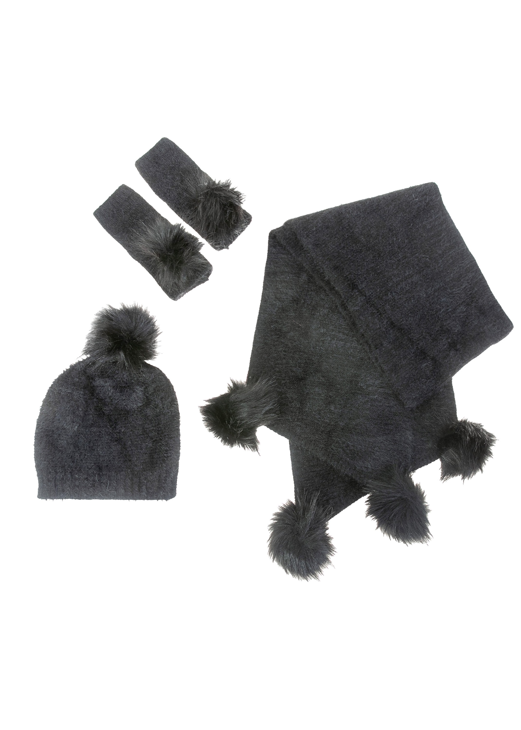 צעיף עם כובע צמר (Accessories)