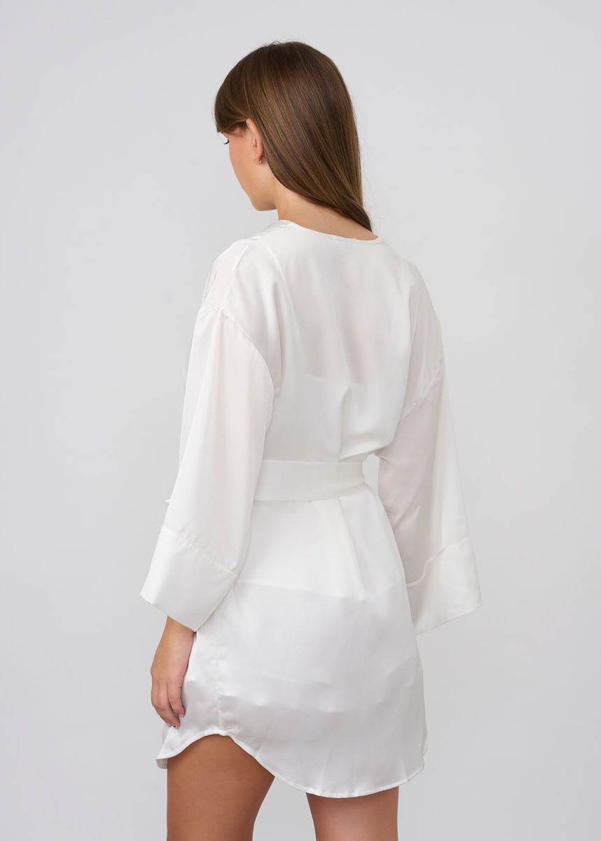 חלוק סטן חלק SW2022 (SexySleepwear)