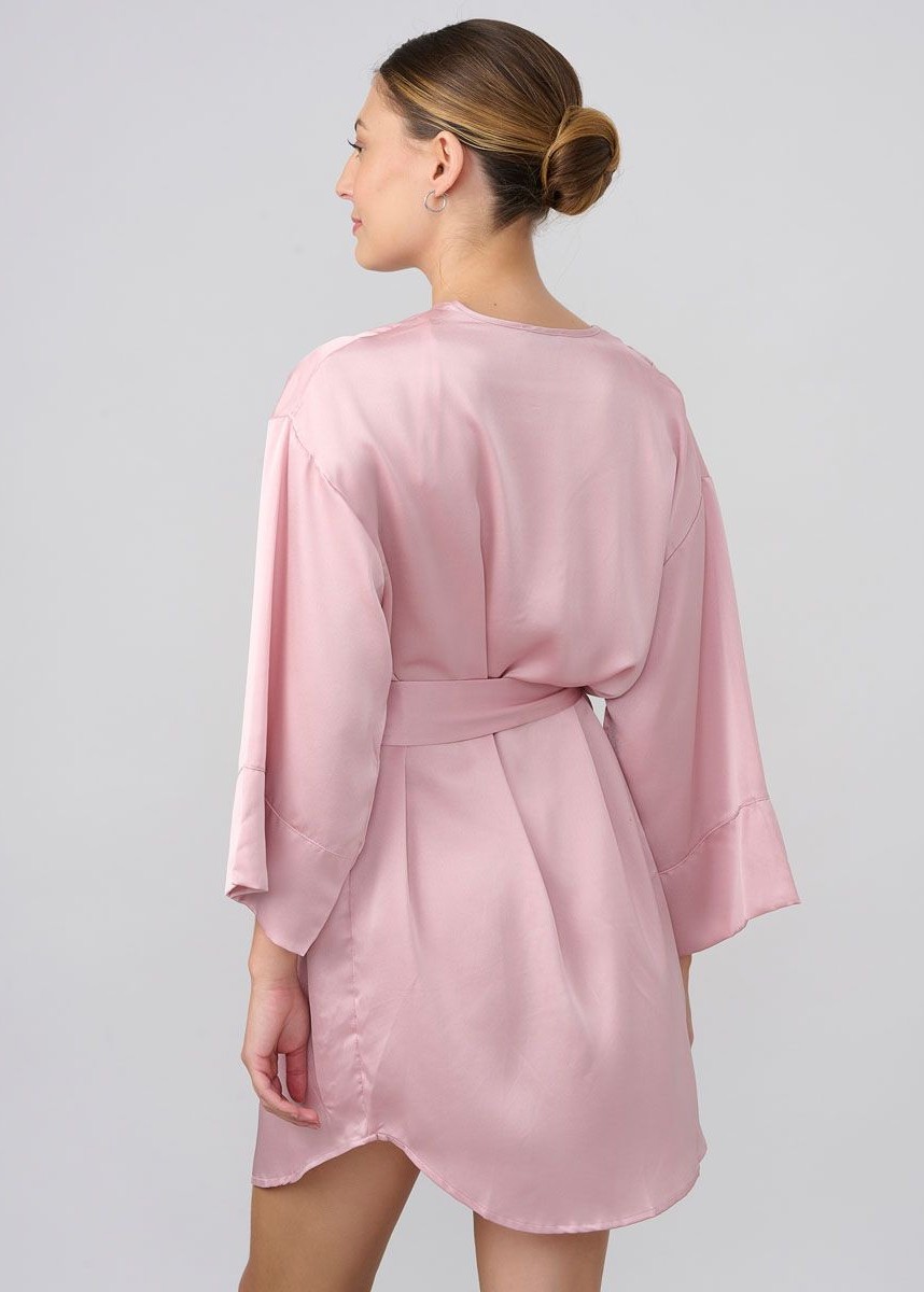 חלוק סטן חלק SW2022 (SexySleepwear)