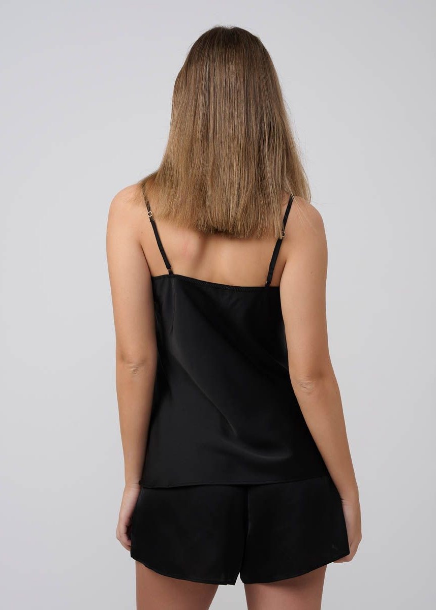סט בייבי דול סאטן בשילוב תחרת ריסים (SexySleepwear)