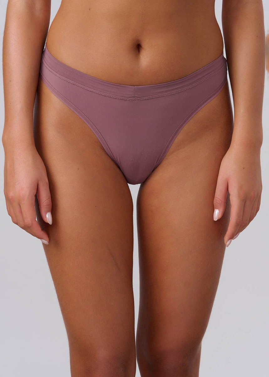 תחתון חוטיני בגזרה גבוה מבד מיקרופייבר (Panties)
