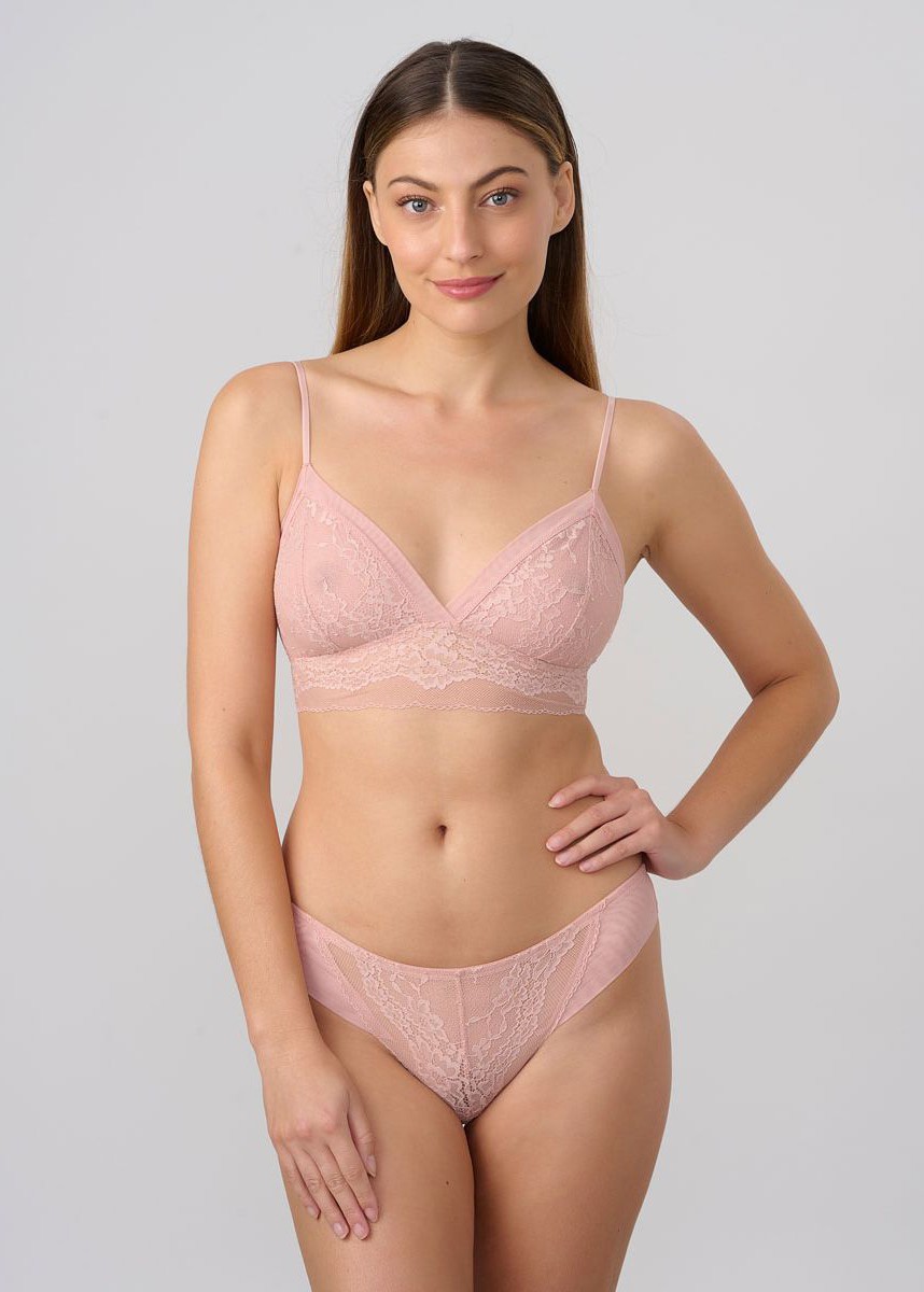 תחתון ברזילאי שקוף בשילוב תחרה (Panties)