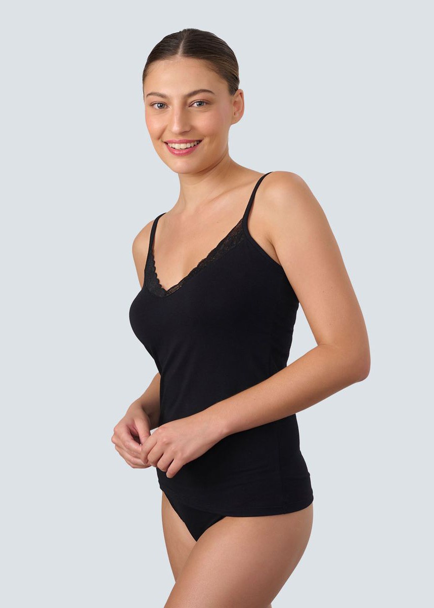 גופיית ספגטי משולבת תחרה (Accessories)
