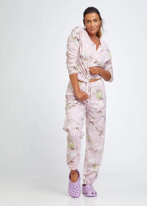 21225865פיגמה פרחונית כפתורים (Pajamas)