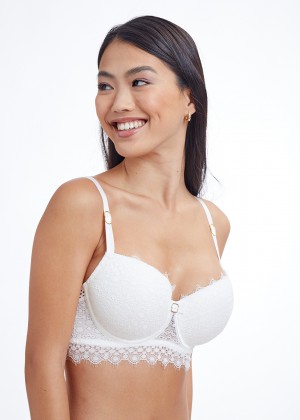 חזיה מרופדת עם תחרה VICTORIA (bras)