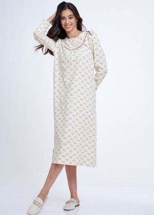 כותונת בהדפס לבבות 100% כותנה (Pajamas)