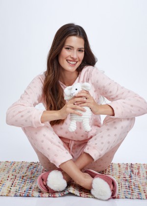 סט פיג'מה פלאפי נקודות (Pajamas)