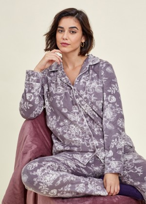 פיג`מה מכופתרת מינק (Pajamas)