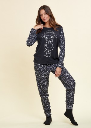 פיג`מה פיפה מנומרת אינטרלוק (Pajamas)