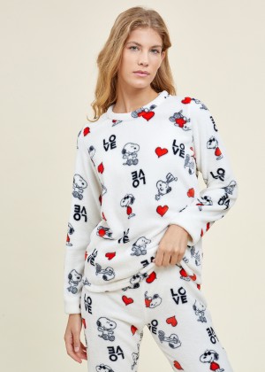 פיג`מה סנופי לבבות פלאפי (Pajamas)
