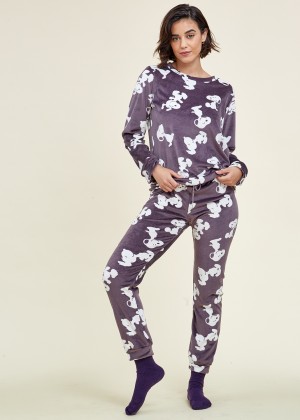 פיג`מה סנופי קטיפה (Pajamas)