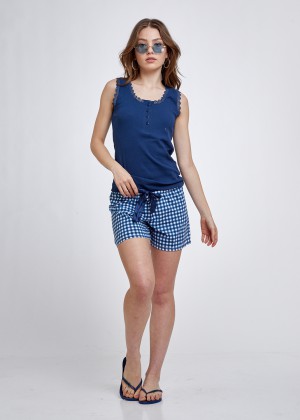 חליפת פנאי LACY PLAID 