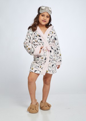 SNOOPY GIRLS ROBE חלוק פליז לילדות