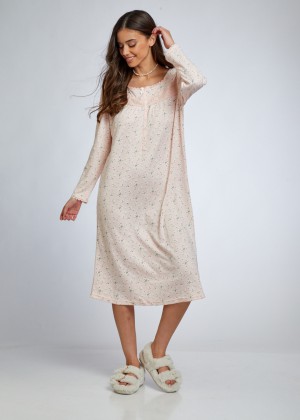 כותונת מקסי בייסיק פרחים (Pajamas)