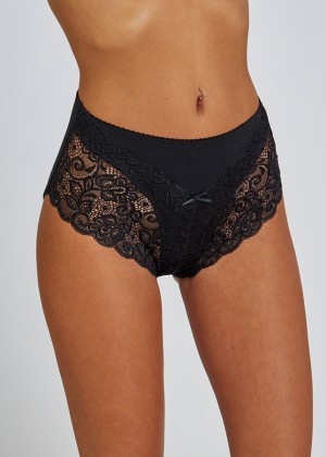 Brief cotton with Lace תחתון כותנה מקסי 