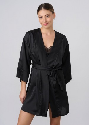 חלוק סטן חלק SW2022 (SexySleepwear)