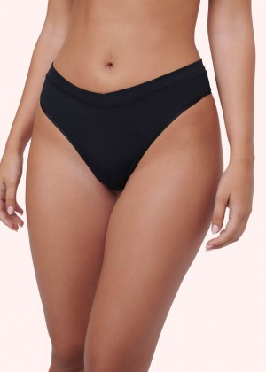 תחתון חוטיני בגזרה גבוה מבד מיקרופייבר (Panties)