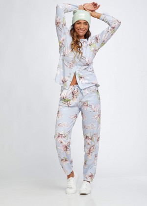 21225865פיגמה פרחונית כפתורים (Pajamas)