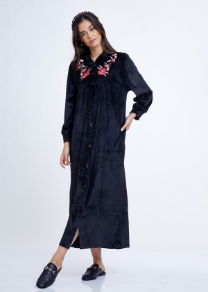 כותונת קטיפה מכופתרת (Pajamas)