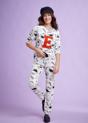 סט פיג'מה חורף Sesame st' Women Set PJ (Pajamas)