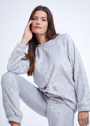 סט פיג'מה פלאפי נקודות (Pajamas)