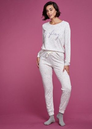 סט פיג'מה חורף מנומרת (Pajamas)