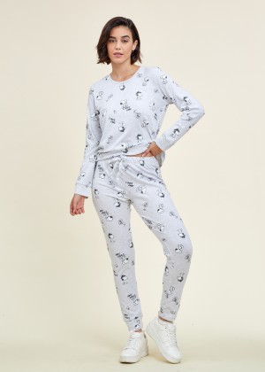 פיג`מה סנופי לא איכפת לי אינטרלוק (Pajamas)